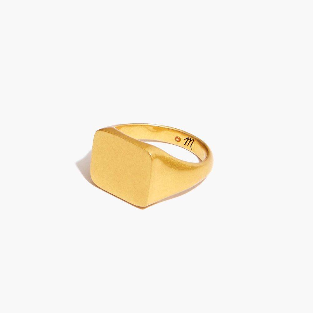 Madewell Chunky Signet Ring Size 8 28$